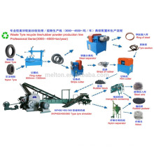 China ISO Equipment Equipment recicló las fibras del neumático